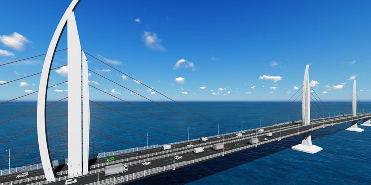 港珠澳大橋、珠海側の直通海上橋