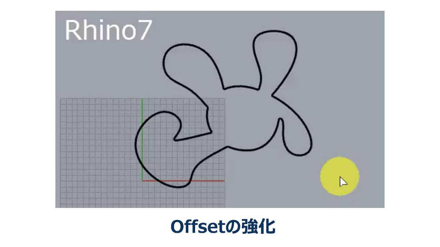 オフセットの基本コマンドも強化